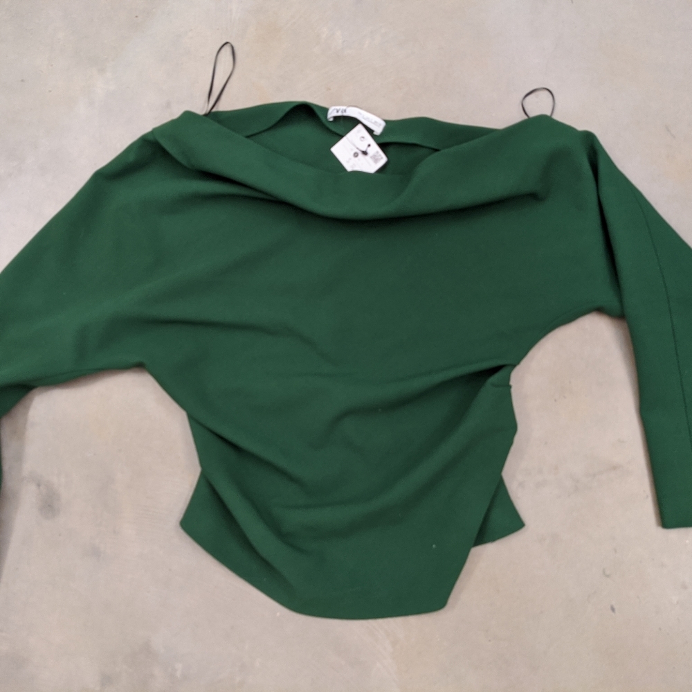 Zara NWT asymmetrical top
